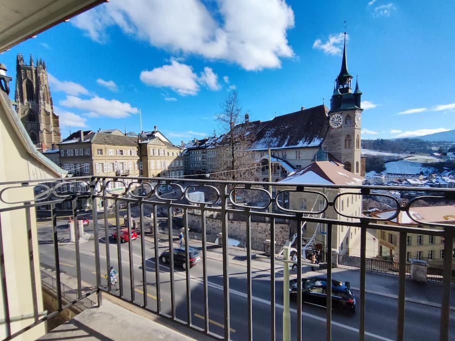 Appartement Tout Confort Renove Avec Vue - Tilleul 5 Freiburg im Üechtland Exterior foto