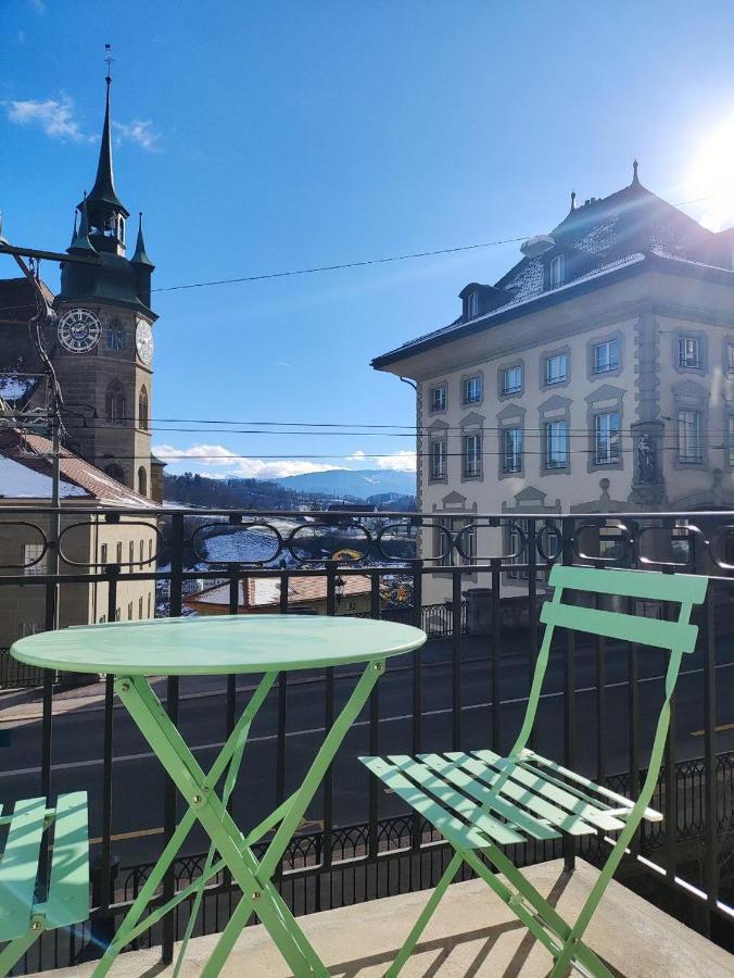 Appartement Tout Confort Renove Avec Vue - Tilleul 5 Freiburg im Üechtland Exterior foto