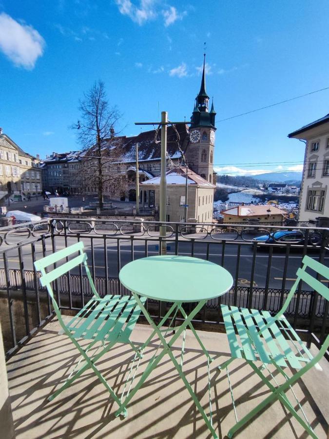 Appartement Tout Confort Renove Avec Vue - Tilleul 5 Freiburg im Üechtland Exterior foto